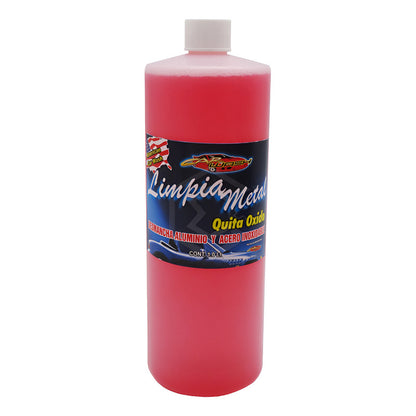 Limpiador Metal Aluminio Y Acero Inoxidable Remueve Oxido 1l Rosa