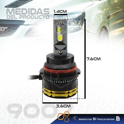 2 Focos Led 9007 Canbus Ventilador Alta Baja 28,000lm 9-36v 9007