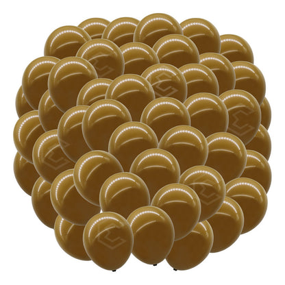Bolsa 100 Globos Cafe Khaki Brilloso #10 Fiestas Bodas Latex Café