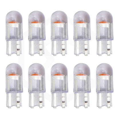 10 Focos Pellizco T10 1 Hiper Leds Cristal Alta Potencia 12v
