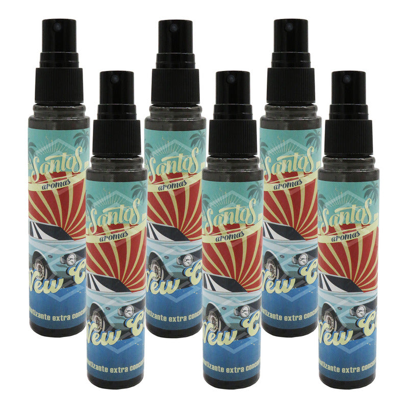 6 Aromatizante Botella Spray Liquido 60ml Auto Casa Ambiente