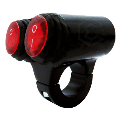 Switch Para Moto Doble Interruptor Para Luces Con Luz 1 Paso