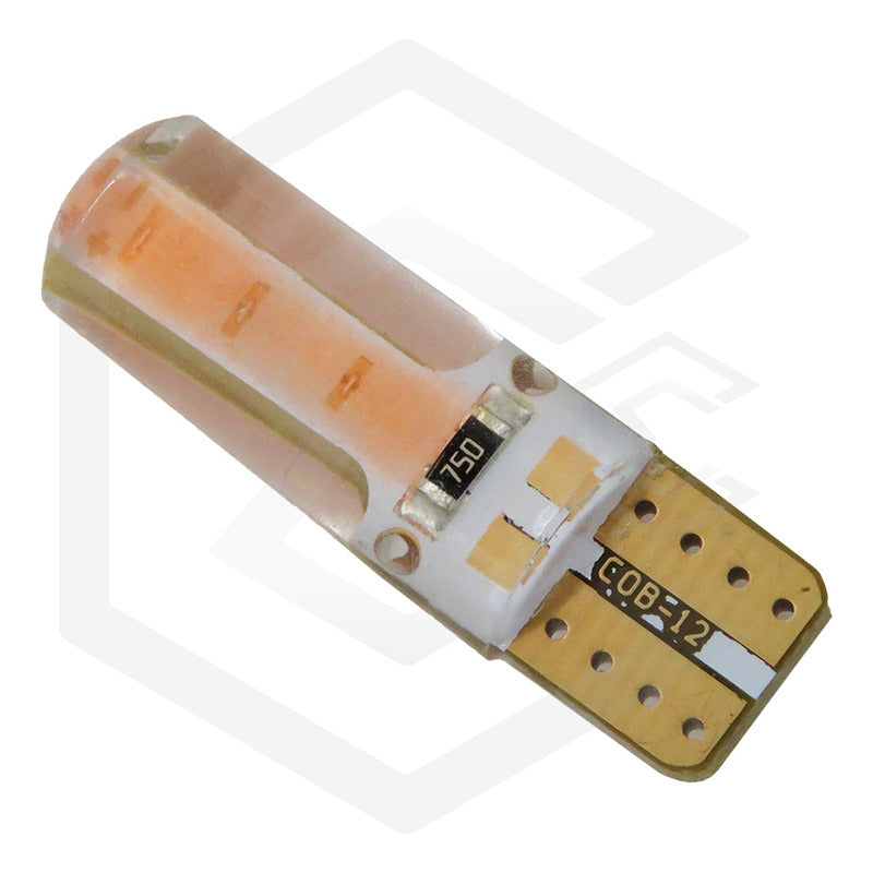 Kit 5 Pares Focos Led Cob Grande Pellizco T10 Silicon Auto
