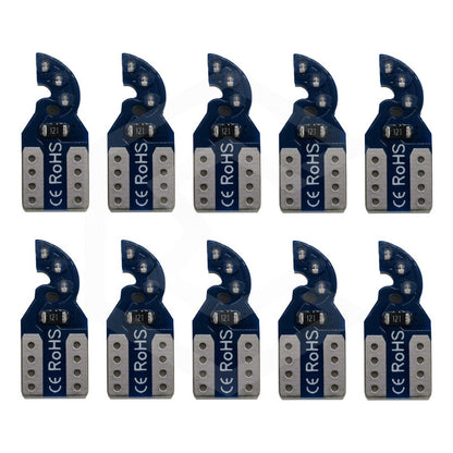 Kit De 10 Focos De Pellizco T10 6  Leds Cob Alta Potencia