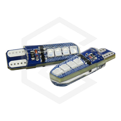 Kit 10 Focos Pellizco T10 8 Led Codigos 3 Funciones 12v T