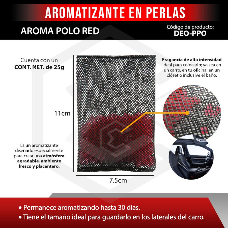 Aromatizante Para Auto Desodorante Perlas Casa Oficina 25grs