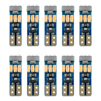 Kit 10 Focos De Pellizco T5 9 Hiper Leds Cluster 2721 1w 12v