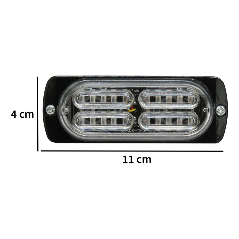 Faro Universal 20 Hiperled 3528 Estrobo 15 Funciones 12-24v