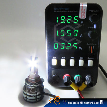 2 Focos Led 9006 Ventilador Alta Baja Tricolor 18000lm 12-24 9006