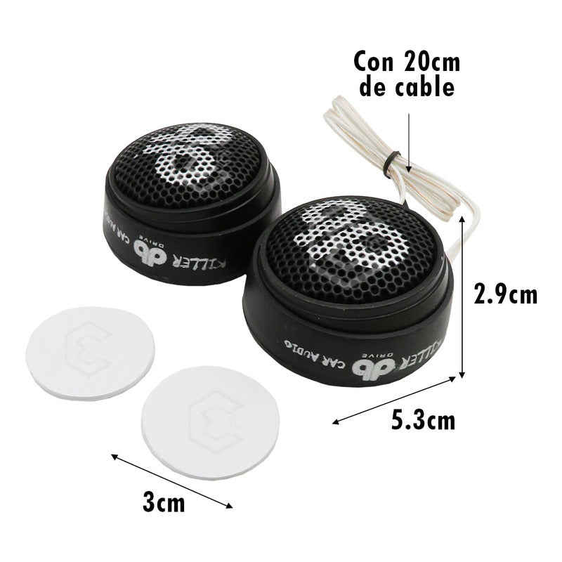 10 Pares Tweeter Grande Varias Marcas Bocina Negro 7500watts