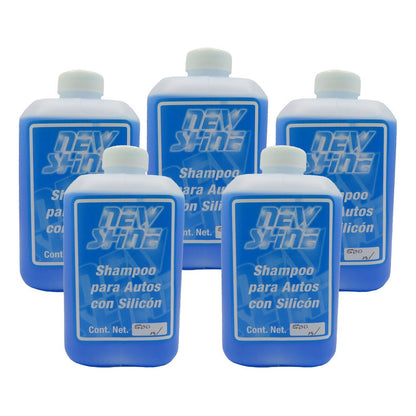 5 Shampoo Para Autos Con Silicon Excelente Brillo 500ml