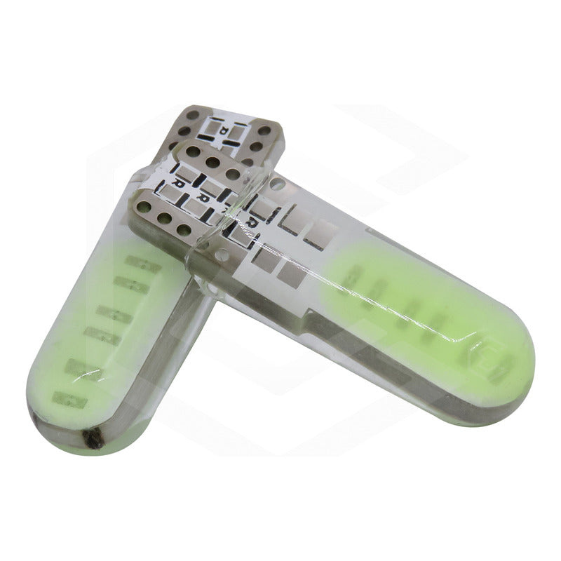 Par De Focos De Pellizco T10 12 Leds Cob Chip 80 Ma 12v