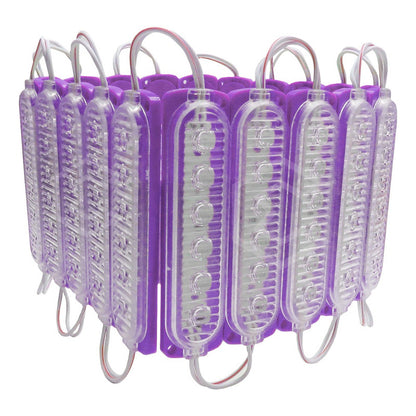 20 Módulos 6 Led Acrilico Alta Intensidad Color A Elegir 12v