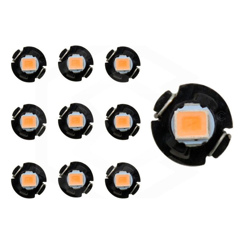 Kit 10 Focos Led T3 T4.2 T4.7 Clúster Para Tablero Fija 12v