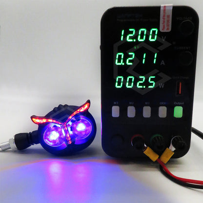 2 Faros Direccionales Universal 26 Leds Búho Moto Tricolor