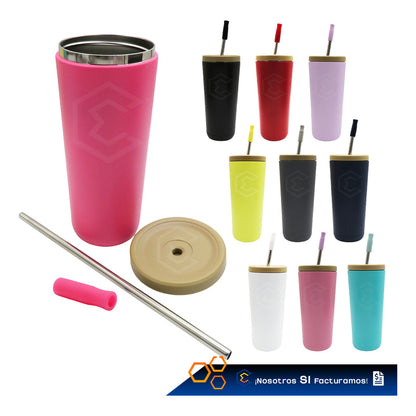 Termo Vaso Personalizado Nombre Logo Láser 750ml Acero Inox