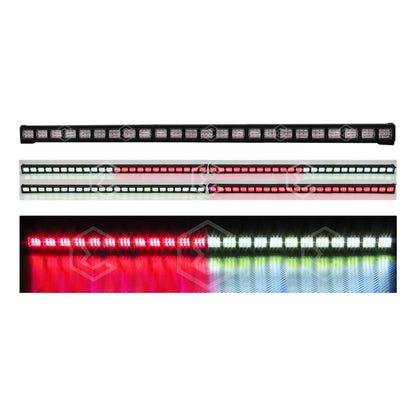 Barra 432 Led 19 Funciones 24 Módulos Bicolor Estrobo 12-24v