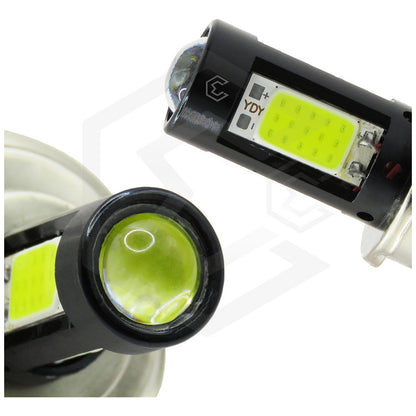 Foco Moto H4 47 Leds Cob Ba20d 3 Caras Lupa 9000lm Reales H4