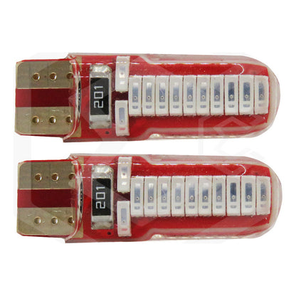 Kit 10 Focos De Pellizco T10 W5w 24 Leds Canbus 12v Fijo