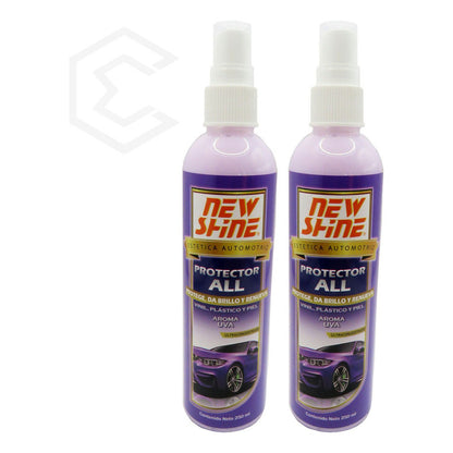 2 Protector All Brillo Renueva Vinil Plastico Piel Aromas