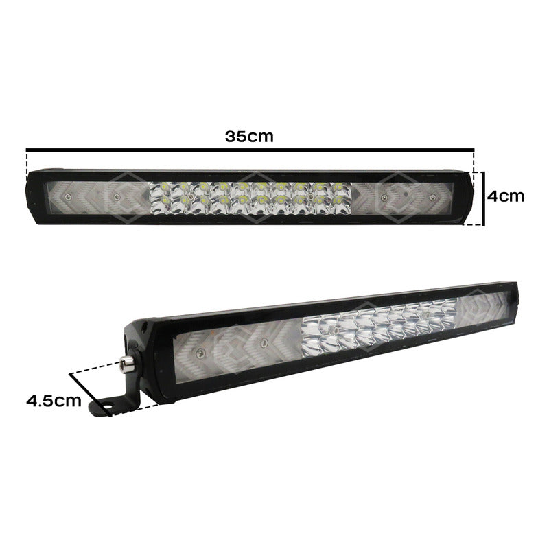 Barra Universal Direccional 44 Leds Bicolor 21w 13.7'' PuLG