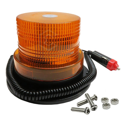 Torreta De Led Ambar Estrobo Uso Rudo Con Iman Ip67 12-24v