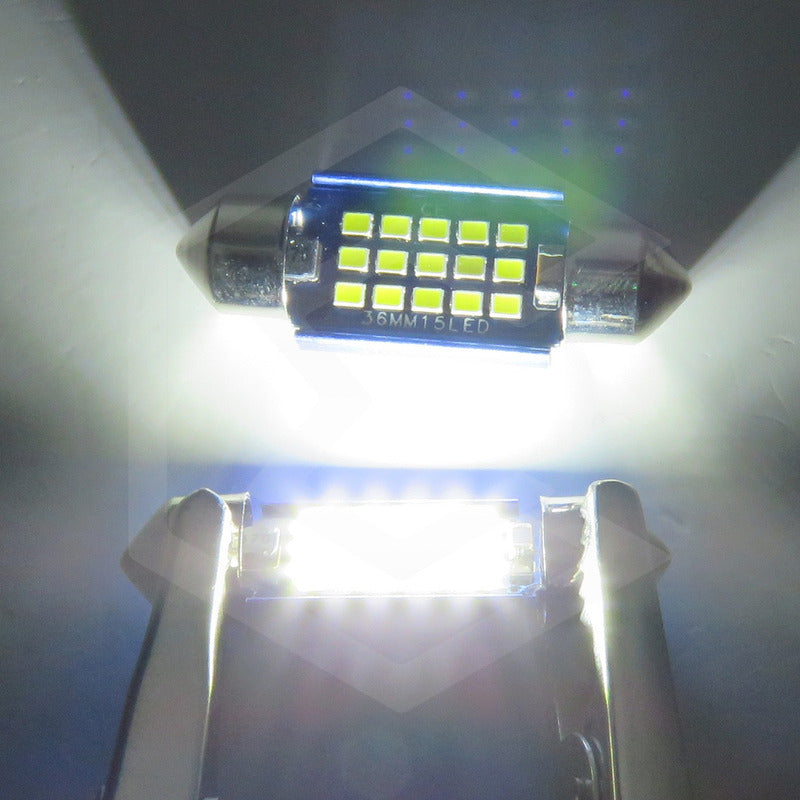 Par De Focos Luz Interior 18 Leds Canbus 31mm 36mm 39mm 41mm