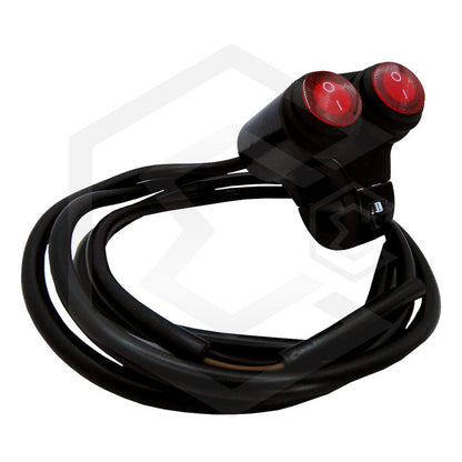 Switch Para Moto Doble Interruptor Para Luces Con Luz 1 Paso