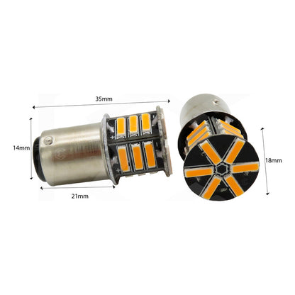 Par Focos 21 Leds 1157 2 Polos Patas Disparejas Función Fija