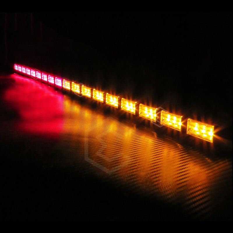 Barra 324 Led 19 Funciones 18 Módulos Bicolor Estrobo 12-24v