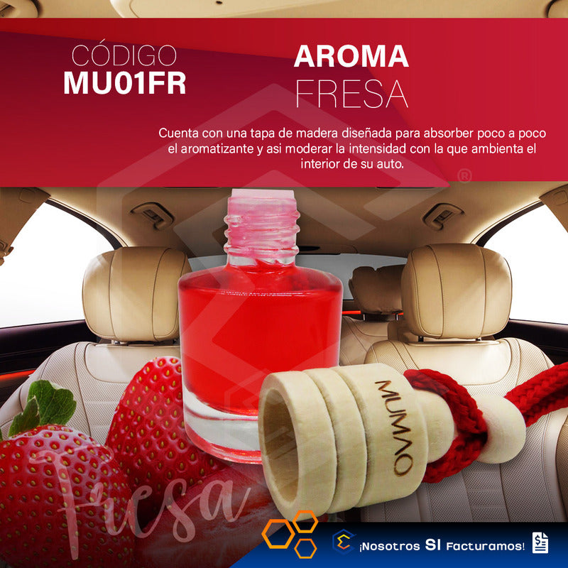 2 Aromatizante Colgante Botella 8ml Auto Casa Ambiente Mumao