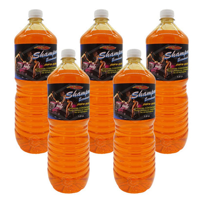 5 Shampoo Espumoso Auto Concentrado Acabado Brillante 1.5lts
