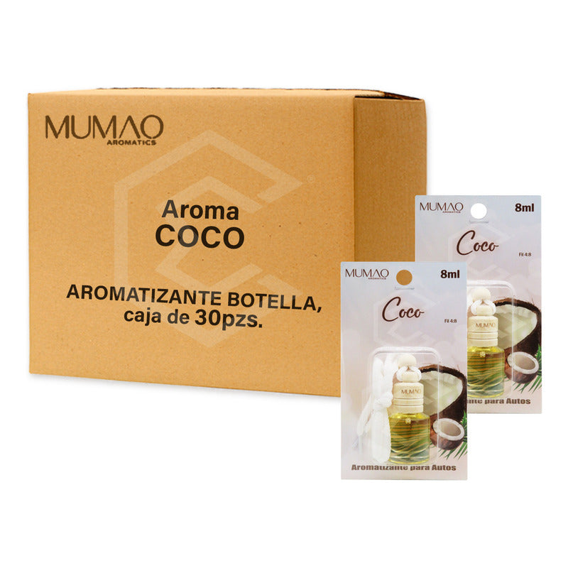 30 Aromatizante Colgante Botella 8ml Auto Casa Ambient Mumao