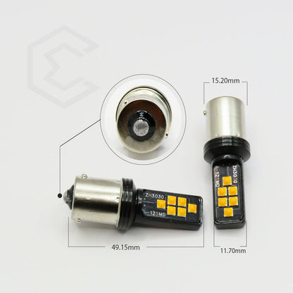 2 Focos 12 Led Canbus Cuarto Stop 12-24v 1156 57 3157  7507