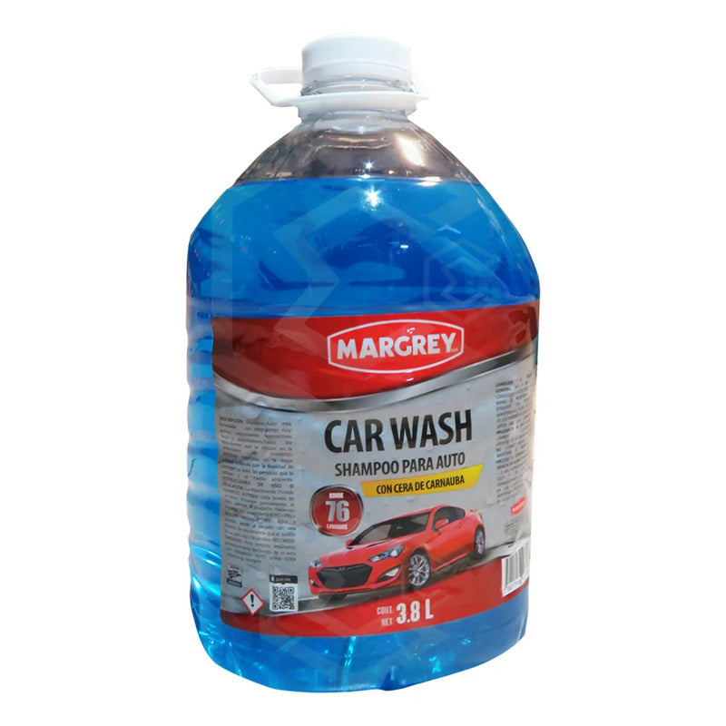 Kit Limpieza Automotriz Margrey Shampoo Abrillantador