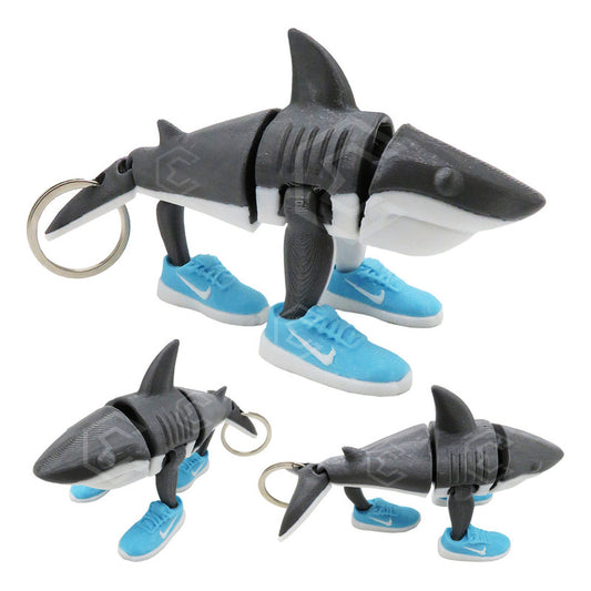 Tralalero Tralala Tiburón Con Tenis Articulado Impresión 3d