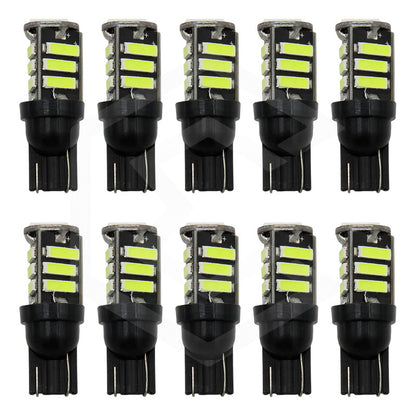 Kit 10 Focos De Pellizco 10 Leds 7014 Canbus 12v Blancos