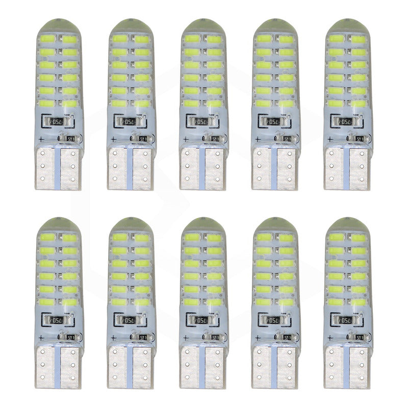 Kit De 50 Focos De Pellizco 24 Leds Canbus Fijo+estrobo 12v