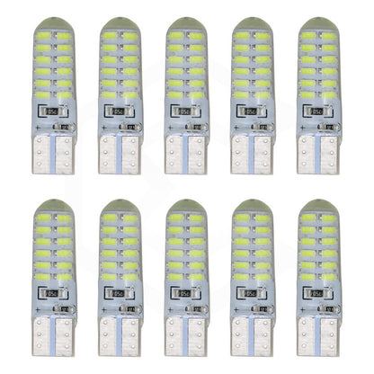 Kit De 50 Focos De Pellizco 24 Leds Canbus Fijo+estrobo 12v