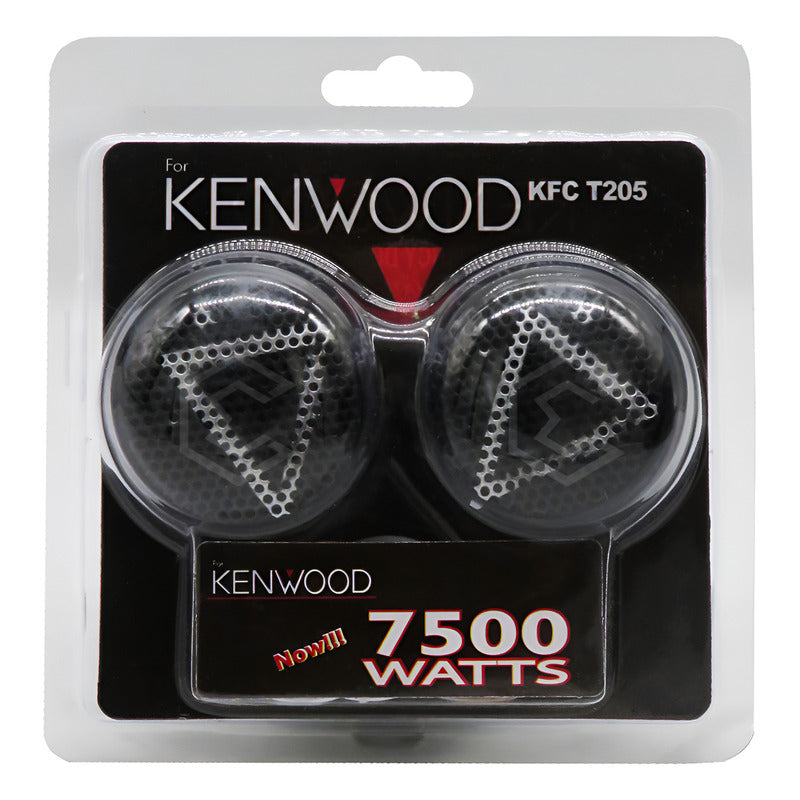 Par De Tweeters Grandes Kenwood Bocina Negro 7500 Watts Negro