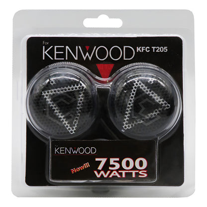 Par De Tweeters Grandes Kenwood Bocina Negro 7500 Watts Negro