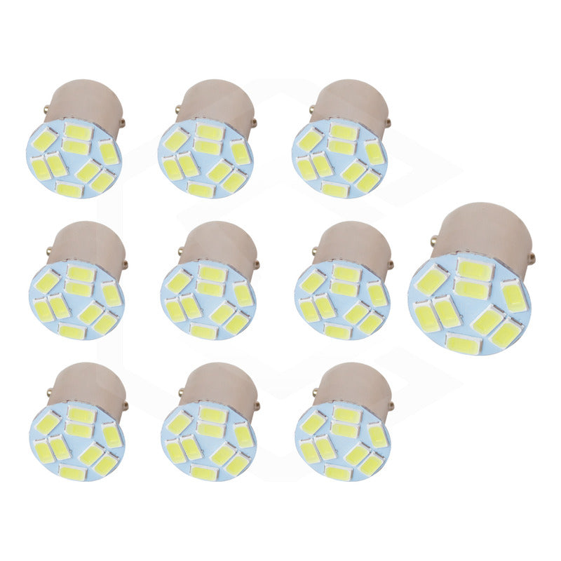 10 Focos 9 Leds 1157 1034 1156 1141 Direccional Reversa Stop