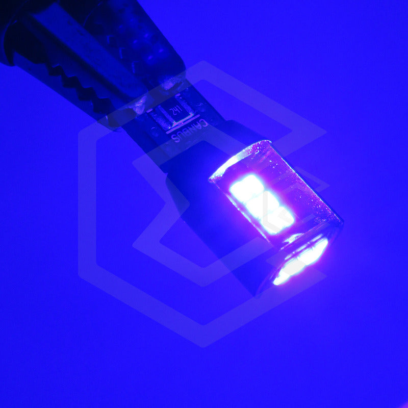 Par De Focos De Pellizco T10 18 Leds Canbus Aluminio 12v