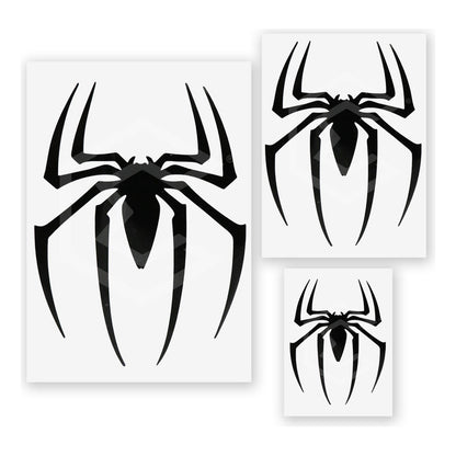 10 Calcomanía Spiderman Araña Sticker Vinil Auto Moto 3 Pzas