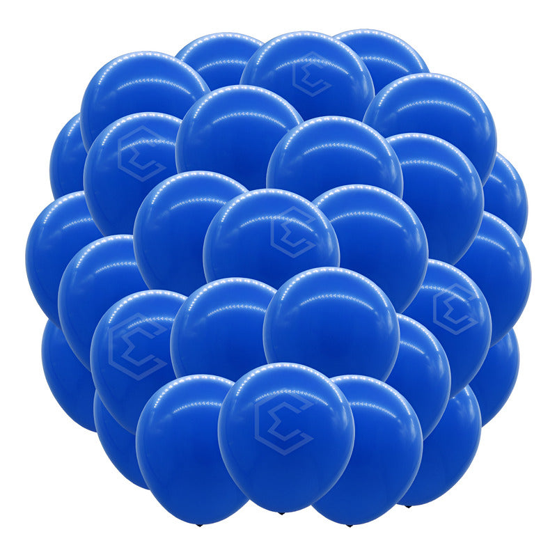 Bolsa 25 Globos Azul Rey Brillosos #18 Fiestas Bodas Latex Azul Rey