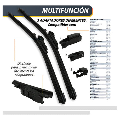 Pluma Limpiaparabrisa Tipo Banana Auto Camión Varias Medidas