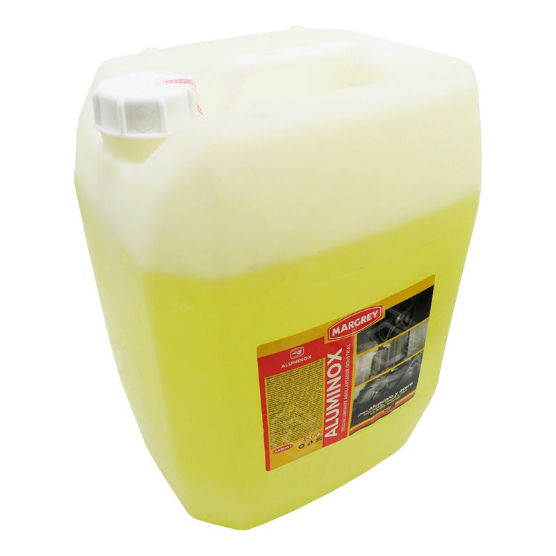 Abrillantador Para Aluminio Margrey Aluminox Porrón 20lt Amarillo