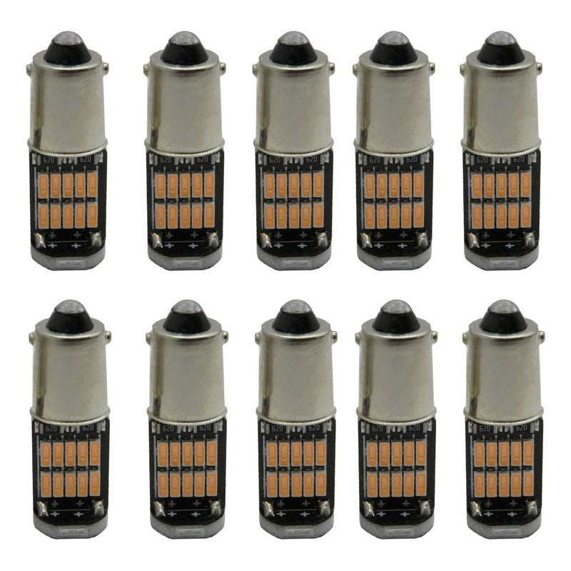 10 Focos De Pellizco 26 Led T11 Ba9s Bay9s Canbus 12v T