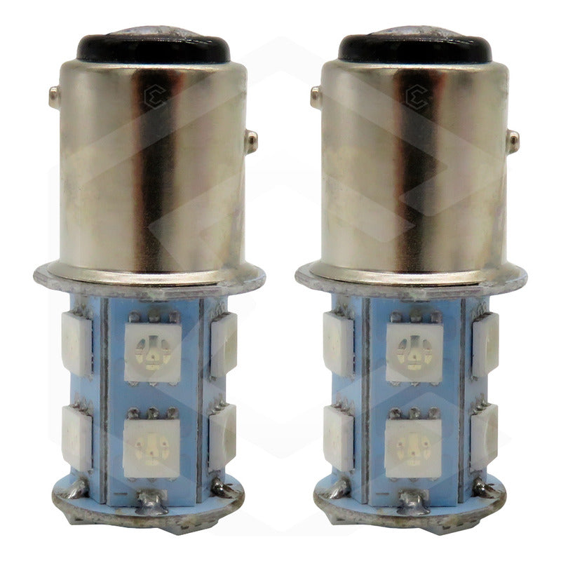 Par De Focos 13 Leds 1157 2 Polos Patas Disparejas Estrobo