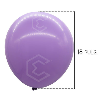 3 Globos Brillosos N°18 De Látex Para Fiestas Bodas Eventos